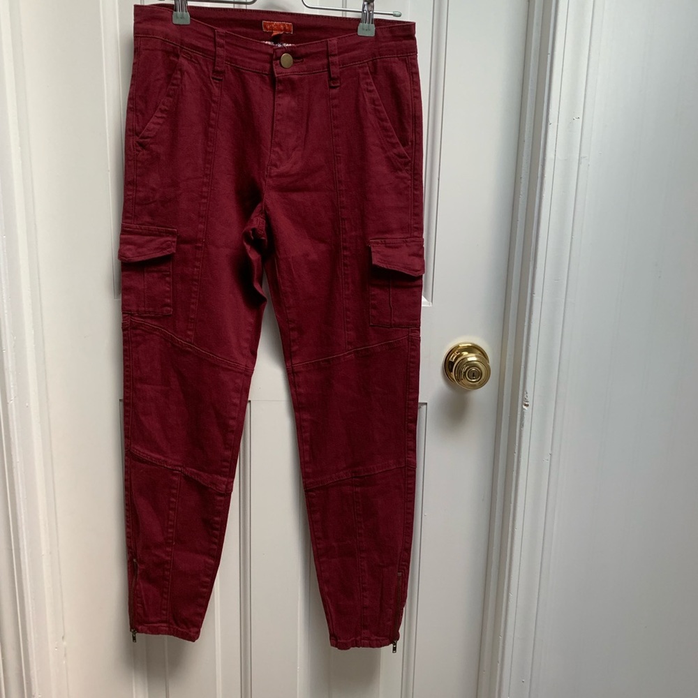 ModCloth The Portland Pant In Burgundy W/ Pockets - Picture 5 of 8